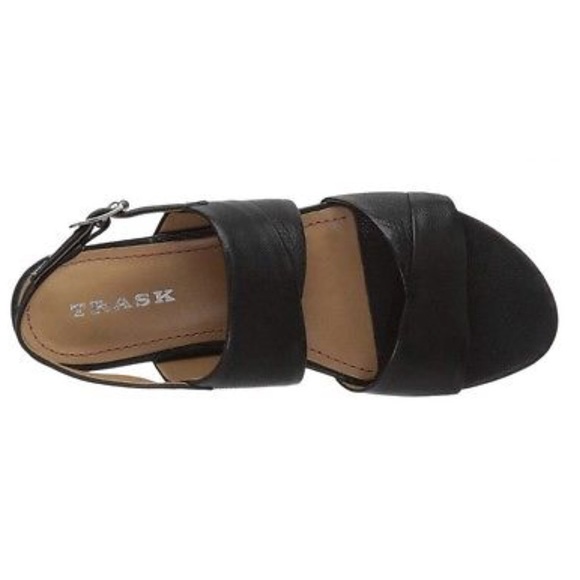 Trask | Womens Sadie Sandal Size 7 Black Calfskin - Picture 6 of 8